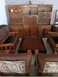 Solid wood bar room divider 3 PCs