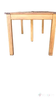 Teak  patio table size 200 cm long by  84 cm wide