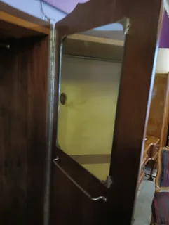 Kiaat solid wood Ball and claw feet stand  wardrobes