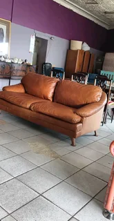 Genuine leather classic couches 2 and one seater