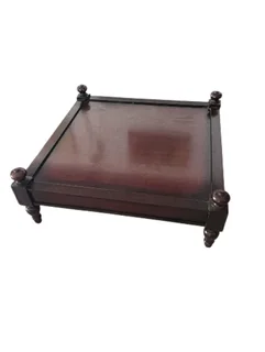 Solid wood square coffee table