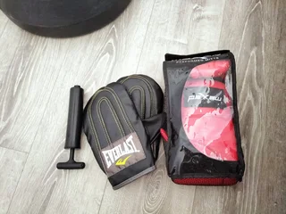 Everlast reflex punching bag &#43;2 pairs of boxing gloves included. Pristine like new condition