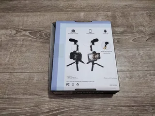 3 sets including vlogger kit, go pro mounts and action camera set