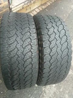 2x 255/60/R18 GENERAL GRABBAL AT3 TYRES CALL NATAL 0688190717