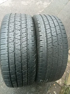 2X 265/60/R18 CONTINENTAL CROSS CONTACT TYRES 90% THREAD LIFE CALL NATAL 0688190717