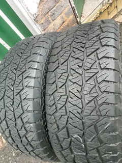 2x 265/60/R18 HANKOOK DYNAPRO AT 2 TYRES 95% THREAD LIFE CALL NATAL 0688190717