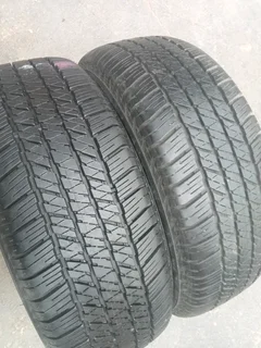 2x 265/60/R18 BRIDGESTONE DUELER TYRES 95%THREAD LIFE CALL NATAL 0688190717