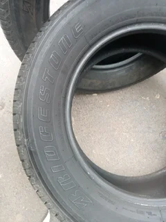 2x 265/60/R18 BRIDGESTONE DUELER TYRES 95%THREAD LIFE CALL NATAL 0688190717