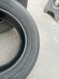 2x 265/60/R18 BRIDGESTONE DUELER TYRES 95%THREAD LIFE CALL NATAL 0688190717