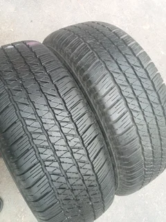 2x 265/60/R18 BRIDGESTONE DUELER TYRES 95%THREAD LIFE CALL NATAL 0688190717