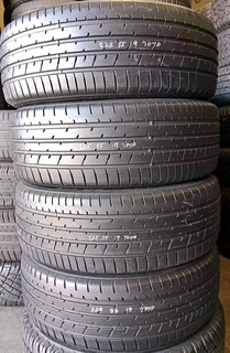 4X 225/55/R19 TOYO PROXES TYRES 95%THREAD LIFE CALL NATAL 0688190717