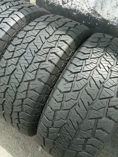 4X 265/60/R18 HANKOOK DYNAPRO AT 2 TYRES 95% THREAD LIFE CALL NATAL 0688190717