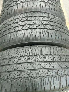 4X 265/65/R17 BRIDGESTONE DUELER TYRES 95%THREAD LIFE CALL NATAL