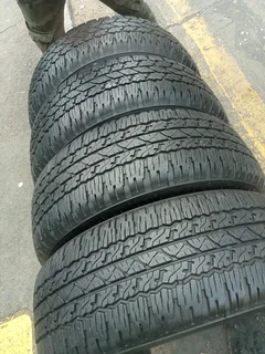 4X 265/65/R17 BRIDGESTONE DUELER TYRES 95%THREAD LIFE CALL NATAL