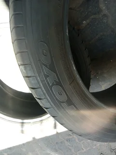 2x 225/55/R19 TOYO PROXES TYRES 95%THREAD LIFE CALL NATAL 0688190717