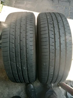 2x 225/55/R19 TOYO PROXES TYRES 95%THREAD LIFE CALL NATAL 0688190717
