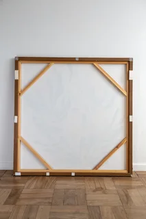 Large Protea Art Print with light brown frame