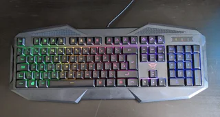 Trust GXT 830-RW Avonn LED Full-Size Keyboard-Quiet, Backlit RGB for Office / Home Use(Wired USB)