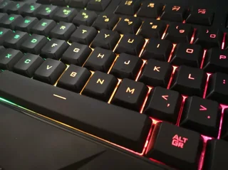 Trust GXT 830-RW Avonn LED Full-Size Keyboard-Quiet, Backlit RGB for Office / Home Use(Wired USB)