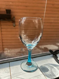 Elegant Blue-Stem Wine Glass Set (6pcs) | Modern, Classy &amp; Perfect for Any Home