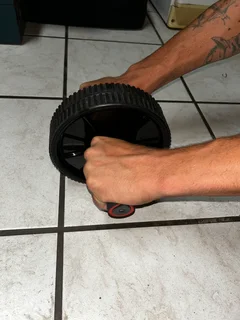 Maxed Ab Roller Wheel - Core Strength Trainer for Abs &amp; Upper Body (Black)