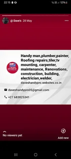 I AM SERVICES (PTY) LTD  /  DAVES HANDY GUY (PTY)  PRO ,SKILLS, SERVICES  /  SERVING  /  SINCE 2004