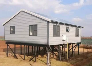 Nutec Home: 12m×10m with 3 Bedrooms, 2 Bathrooms, Kitchen area, Lounge area, Balcony and Car Parking