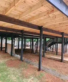 Nutec Home: 12m×10m with 3 Bedrooms, 2 Bathrooms, Kitchen area, Lounge area, Balcony and Car Parking