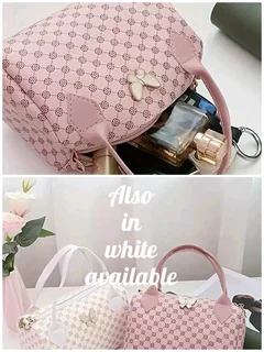 Handbags and make up.