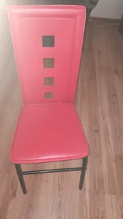 Glass table, with 2 chairs