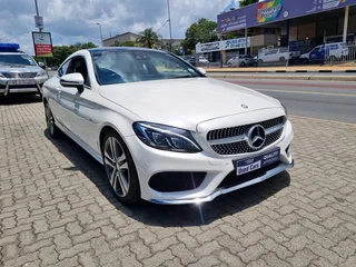 White Mercedes-Benz C 220d Coupe with 96000km available now!