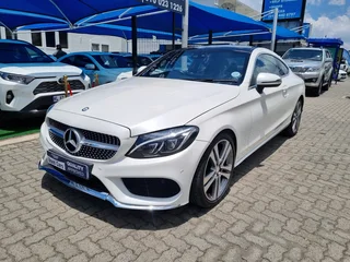 White Mercedes-Benz C 220d Coupe with 96000km available now!