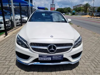 White Mercedes-Benz C 220d Coupe with 96000km available now!