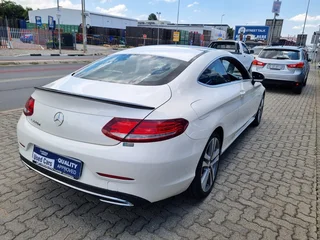 White Mercedes-Benz C 220d Coupe with 96000km available now!