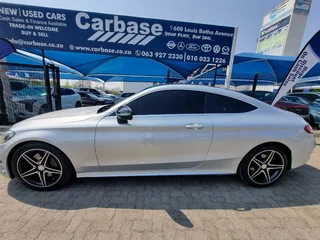 Silver Mercedes-Benz C 300 Coupe AMG 7G-Tronic with 80000km available now!