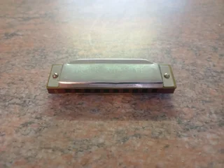 Harmonica and headphones