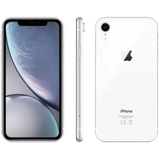 White iPhone XR, 64GB