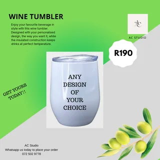 Personalised wine tumbler
