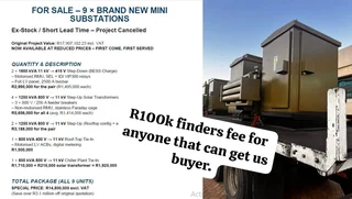 Substation - Ad posted by Patience Mungani