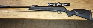 Artemis GR1000S 5.5mm Airgun with Nikko Stirling Mountmaster 4x32 AO scope and bag.