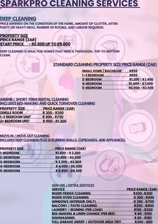 Trusted Cleaning Services – SparkPro Cleaning (Pretoria ,Centurion &amp;JHB)