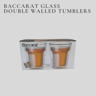 Baccarat Glass Double Walled Tumblers (Set of 2)