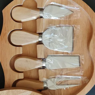 Serving Cheese Board &amp; Cheese Knife Tool Set