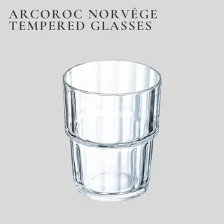 Arcoroc’s Norvège 20cl Tempered Glasses (Set of 6)