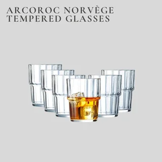 Arcoroc’s Norvège 20cl Tempered Glasses (Set of 6)