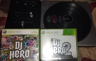 2 Xbox 360 consoles | 2 controllers | 2 speed wheels | 80 games | DJ Turntable | Kinect Sensor