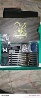 Dart set (includes 5 large darts,3 mini darts,wax,keyring...
