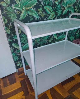 Salon Trolley with Magnifying Lamp