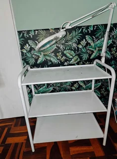Salon Trolley with Magnifying Lamp