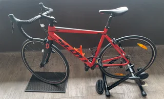 Scott Speedster Road Bike &#43; Raleigh bike rack